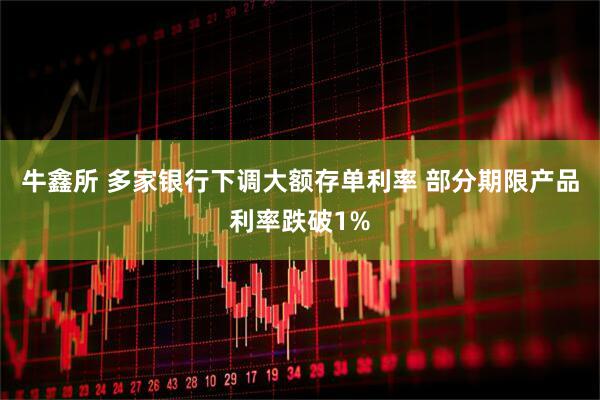 牛鑫所 多家银行下调大额存单利率 部分期限产品利率跌破1%