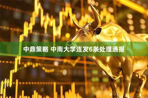 中鼎策略 中南大学连发6条处理通报